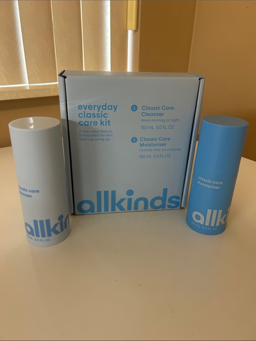 allkinds Classic Care Cleanser & Moisturizer. New in Box